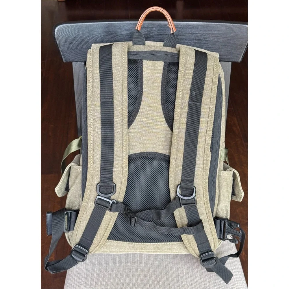 Zecti Camera Backpack DSLR Photography Laptop Travel Bag Green